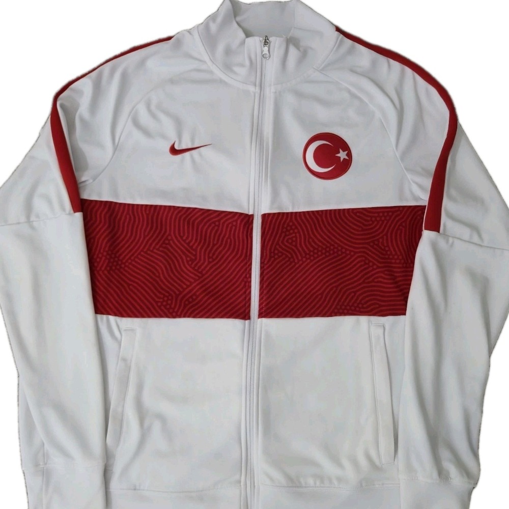 Nike Turkey National Team Track Jacket Red White Mens Medium Türkiye Soccer